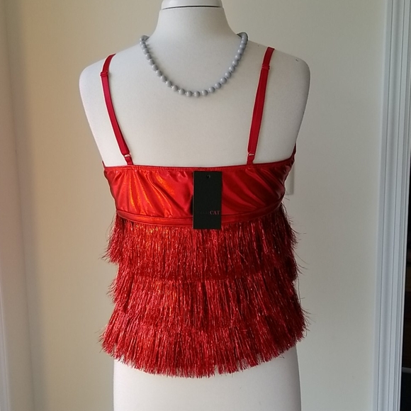 Wild Cat  Tinsel Fringe Top - Picture 3 of 11